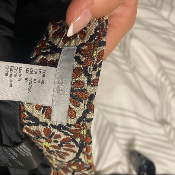 Embroidered Fall Copper Skirt - Picture 3 of 3